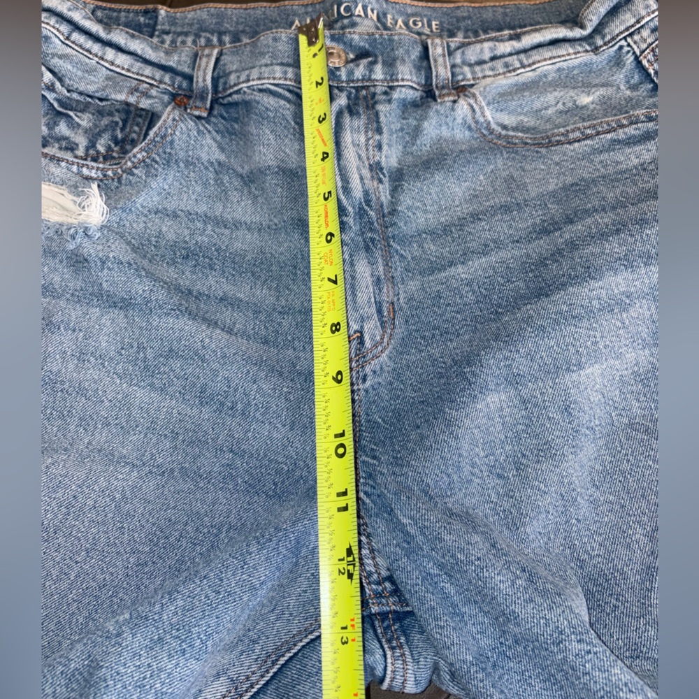 American Eagle Outfitters Ripped Distressed Jeans Size 14 Long High Rise Rigid - Picture 8 of 8